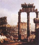 Capriccio with the Colosseum, Bernardo Bellotto